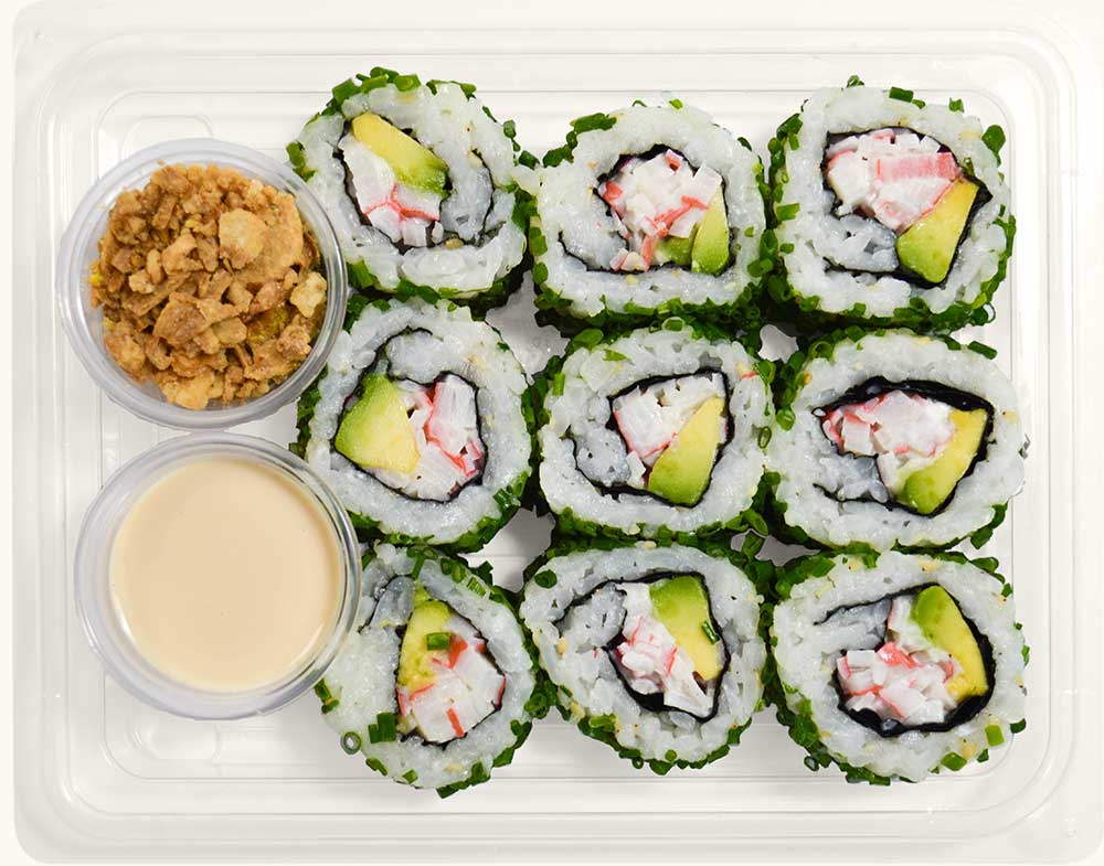 SURIMI & AVOCADO CRUNCH ROLL